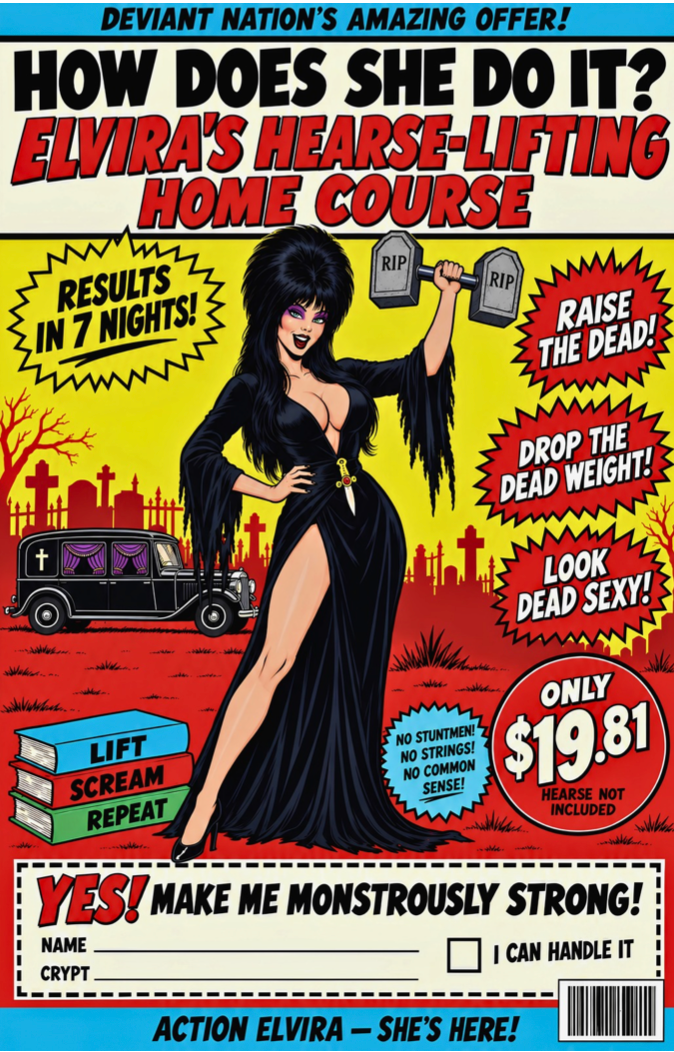 RISE: Elvira - Action Comics #1 Homage