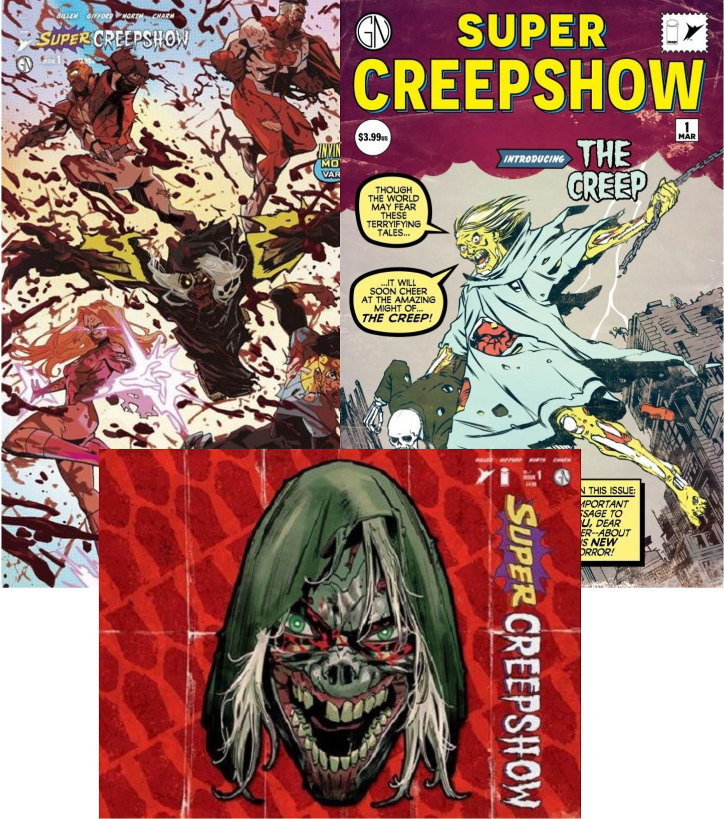 Super Creepshow #1 Bundle - COVER A, D & E