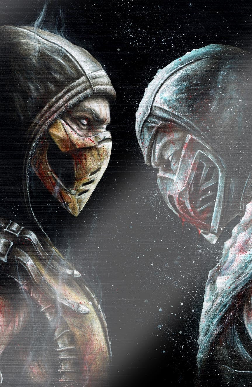 FAME: MORTAL KOMBAT “FACE OFF” SDCC EXCLUSIVE COVER BY WILL SHRIKE ltd 200 w/CoA