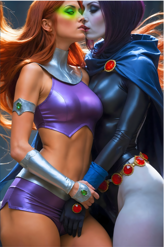 Raven & Starfire - Double Sided