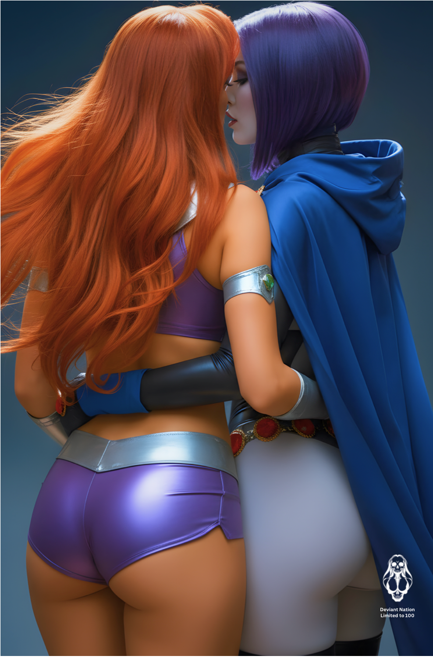 Raven & Starfire - Double Sided