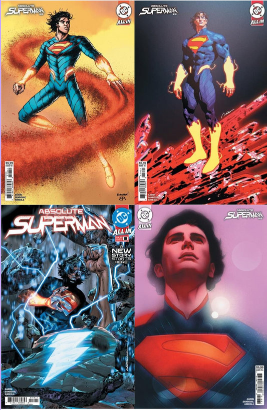 (2026) ABSOLUTE SUPERMAN #18 COMPLETE 4 Variant Cover 1st Print SET - IN HAND