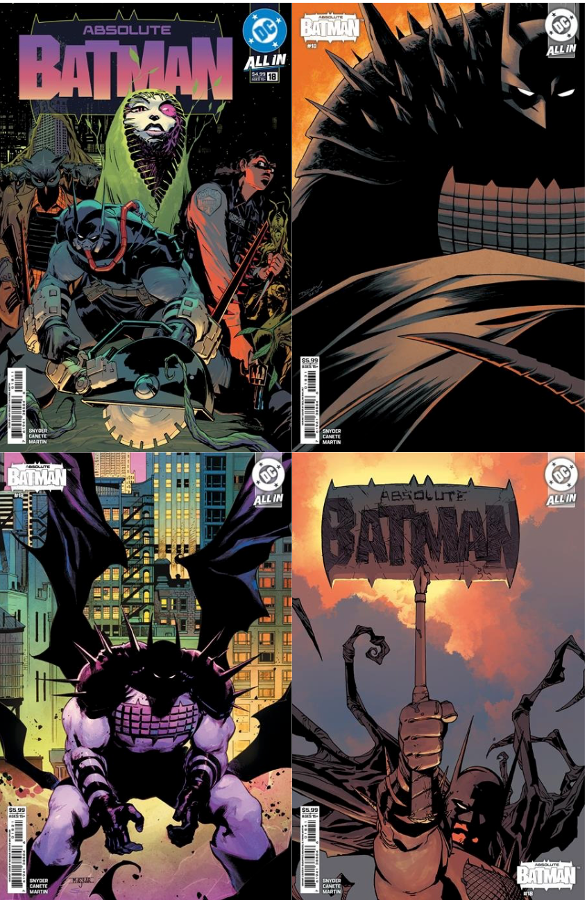 Absolute Batman #18 4 Book Set