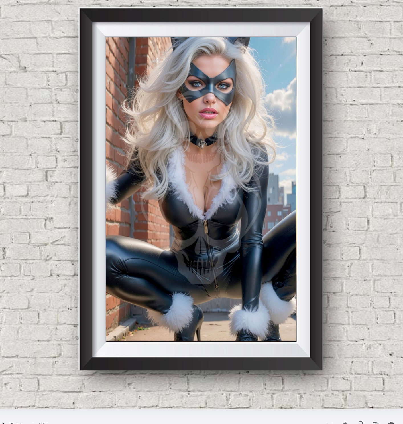Black Cat "E" - Double Sided