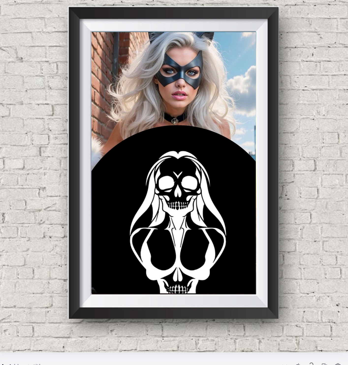 Black Cat "E" - Double Sided
