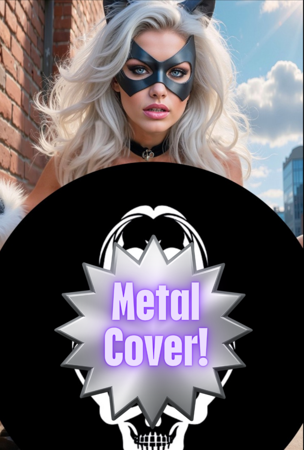 Black Cat "E" - Double Sided