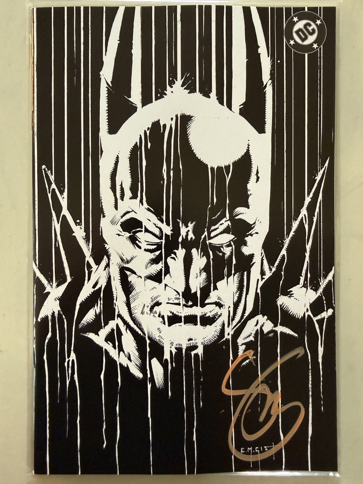 ponci-tanne *SIGNED* SNYDER ABSOLUTE BATMAN #18 - TRINITY NOIR EDITION - E M GIST w/ CoA + CGC