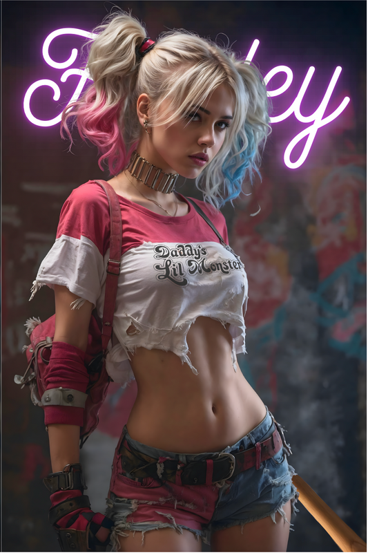 Harley Quinn Neon - Double Sided