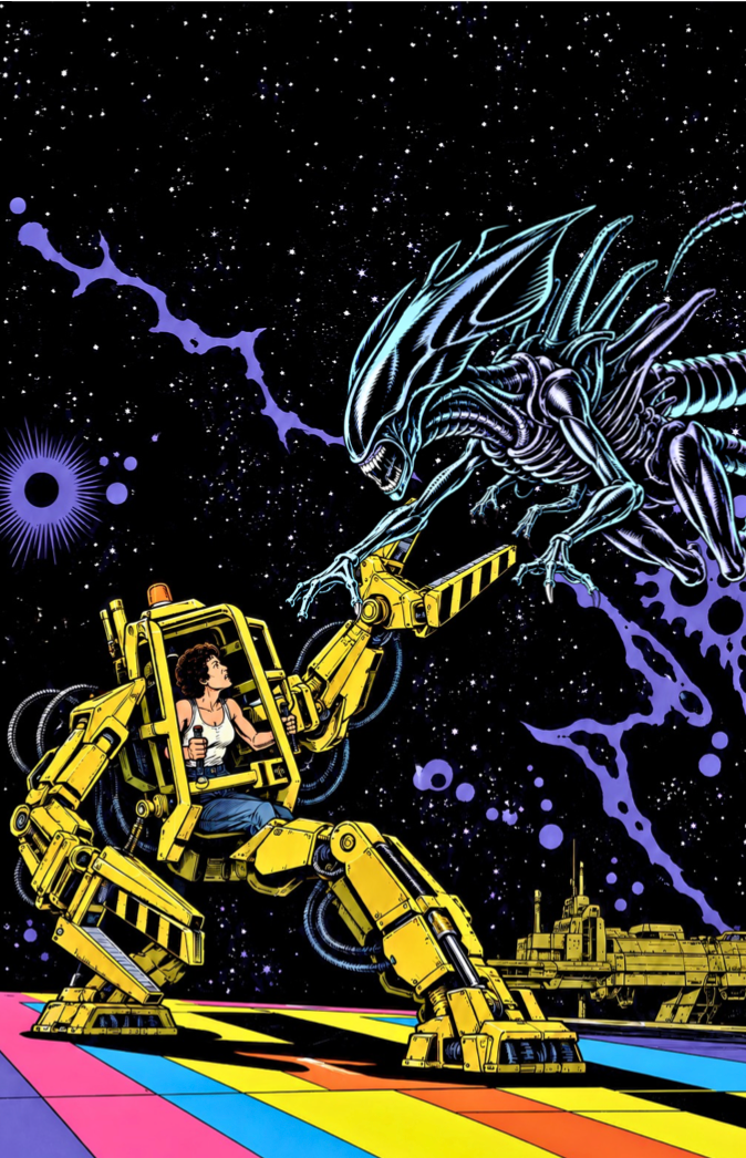 RISE: Scream Queens - Ellen Ripley - Alien - Silver Surfer #1 Homage